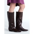 thumbnail image 2 of Scoop Women's Faux Croc Flat Tall Boots, 2 of 7