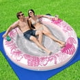 thumbnail image 1 of Tumbona inflable para bronceado Float POOLACC 6 en 1, color rosa, 1 of 8