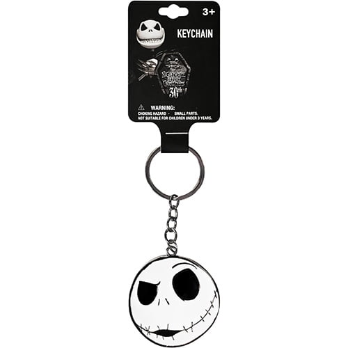 HER Accessories - Disney Nightmare Before Christmas Metal Keychain - JACK SKELLINGTON HEAD