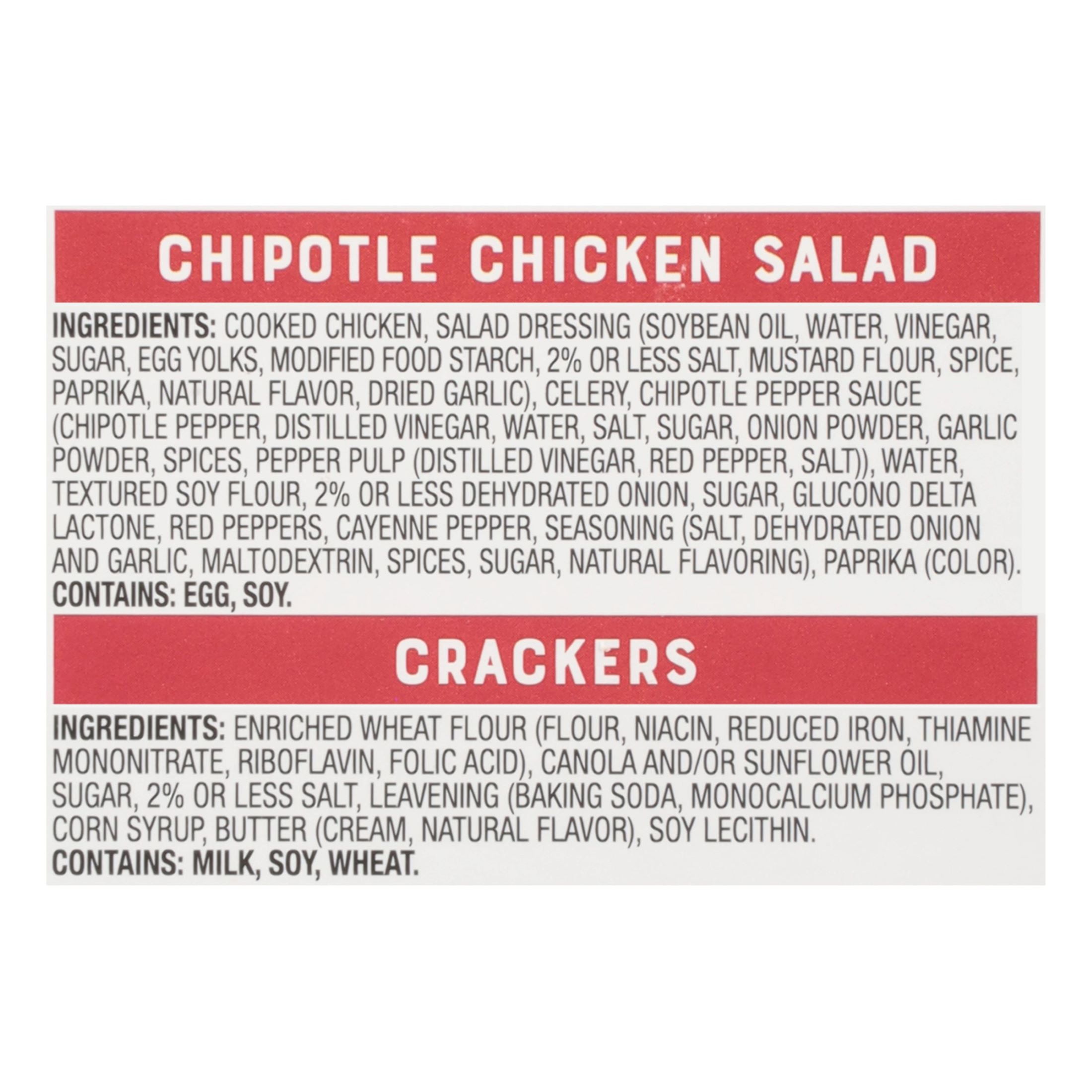 (3 pack) Bumble Bee Snack on The Run Chipotle Flavored Chicken Salad with Crackers Kit, 10g Protein Per Serving, Ready to Eat, Spoon Included, Shelf Stable Box, 3.5 oz