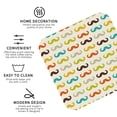 thumbnail image 4 of Bingfone Vintage Colorful Mustache Leather Drinks Coasters with Set of 6,Suitable for Home Kitchen,Coffee Cup Coasters Home Gift, 4 of 9