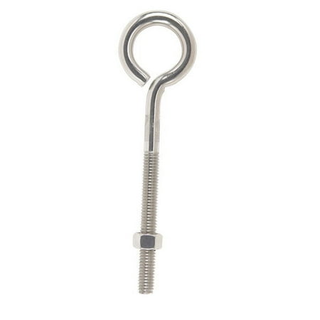 

Hampton 3/8 in. x 6 in. L Stainless Steel Eyebolt Nut Included (Pack of 5)