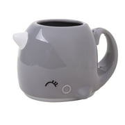 SMOKO Nari Narwhal Mug | Gray Ceramic Unicorn Of The Sea | Novelty Geek Gift For Kids And Adults