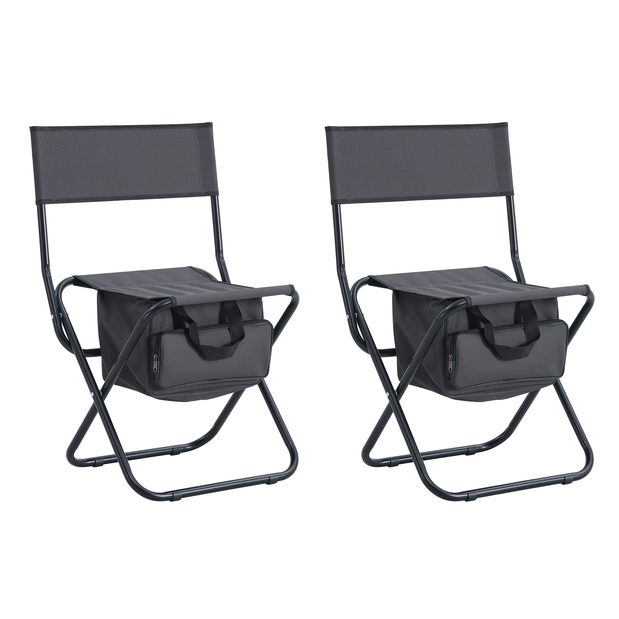 MAYEERTY 2-Piece Folding Outdoor Chair with Storage Bag