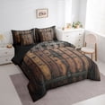 thumbnail image 3 of Homewish Old Barn Door 7-Piece Queen Bedding Set - Rustic Lodge Cabin, 3 of 8