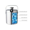 thumbnail image 4 of Cubo portátil para enfriar hielo contenedor de cubitos de hielo de Ehuebsd doble capa para vino cerveza con Clip Tong herramientas de cocina para el hogar, 4 of 8