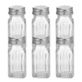 thumbnail image 1 of Shisuyan 6Pcs Multi-functional Seasoning Glass Storage Jar Kitchen Salt Pepper Shakers, 1 of 8