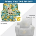 thumbnail image 4 of FOR U DESIGNS Lemon Flower Print Recliner Chair Covers with Arms, Breathable Chair Covers for Living Room Non-Slip Sofas Couches Slip Covers Home Decor Accessories, 4 of 8
