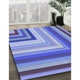 thumbnail image 3 of Ahgly Company Machine Washable Indoor Rectangle Transitional Day Sky Blue Area Rugs, 4' x 6', 3 of 7