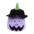 thumbnail image 3 of Light Up Halloween Bucket with Soft Plush Pumpkin Design, Halloween Candy Bucket for Student Trick-Or-Treating, Halloween Baskets for Student with Handle for Halloween Party, 3 of 7