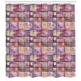 thumbnail image 3 of Ambesonne Pink Shower Curtain, Vintage Letters Watercolor, 69"Wx75"L, Pale Pink Black, 3 of 3