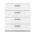 thumbnail image 4 of Tvilum Loft 4 Drawer Chest Dresser for Adults, White, 4 of 13