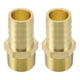 thumbnail image 1 of Accesorios de espiga de latón para manguera de 7/8" 3/4"NPT con conector de espiga recta macho para aire, agua, aceite, gas, combustible, 2 piezas tono dorado, 1 of 6
