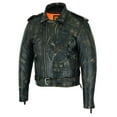 thumbnail image 5 of Dream Apparel Leather Motorcycle Jacket for Men Moto Riding Classic Biker Jacket Brown, 5 of 5