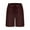 Deep Red, variant on Zimjoy Men's Cotton Blend Casual Shorts 5 Inch Inseam Lightweight Elastic Waist Drawstring Summer Beach Shorts with Pockets, Black L