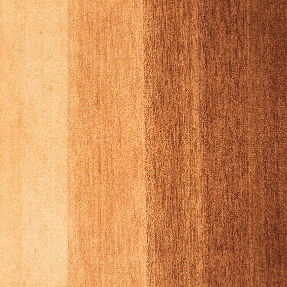 Ahgly Company Indoor Square Abstract Orange Modern Area Rugs, 7' Square