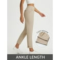 thumbnail image 3 of BALEAF Womens Business Casual Pants Petite Work Pants Dressy Casual Slacks Golf Travel Stretch Ankle Length Beige S, 3 of 7