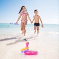 thumbnail image 2 of Jeu de Tir Flamant Rose Gonflable Chapeau de Fête Anneaux de Flamant Rose Gonflables Jeu de Tir Extérieur Intérieur Jeux Parent-Enfant Piscine Hawaii avec 6 Anneaux pour Fête d'Été Flamant Rose, 2 of 5