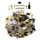 thumbnail image 2 of Confeti de de Graduación 2020, Pequeño Birrete de Graduación Decoración de Graduación, Dorado, Negro, Plateado, 2 of 9