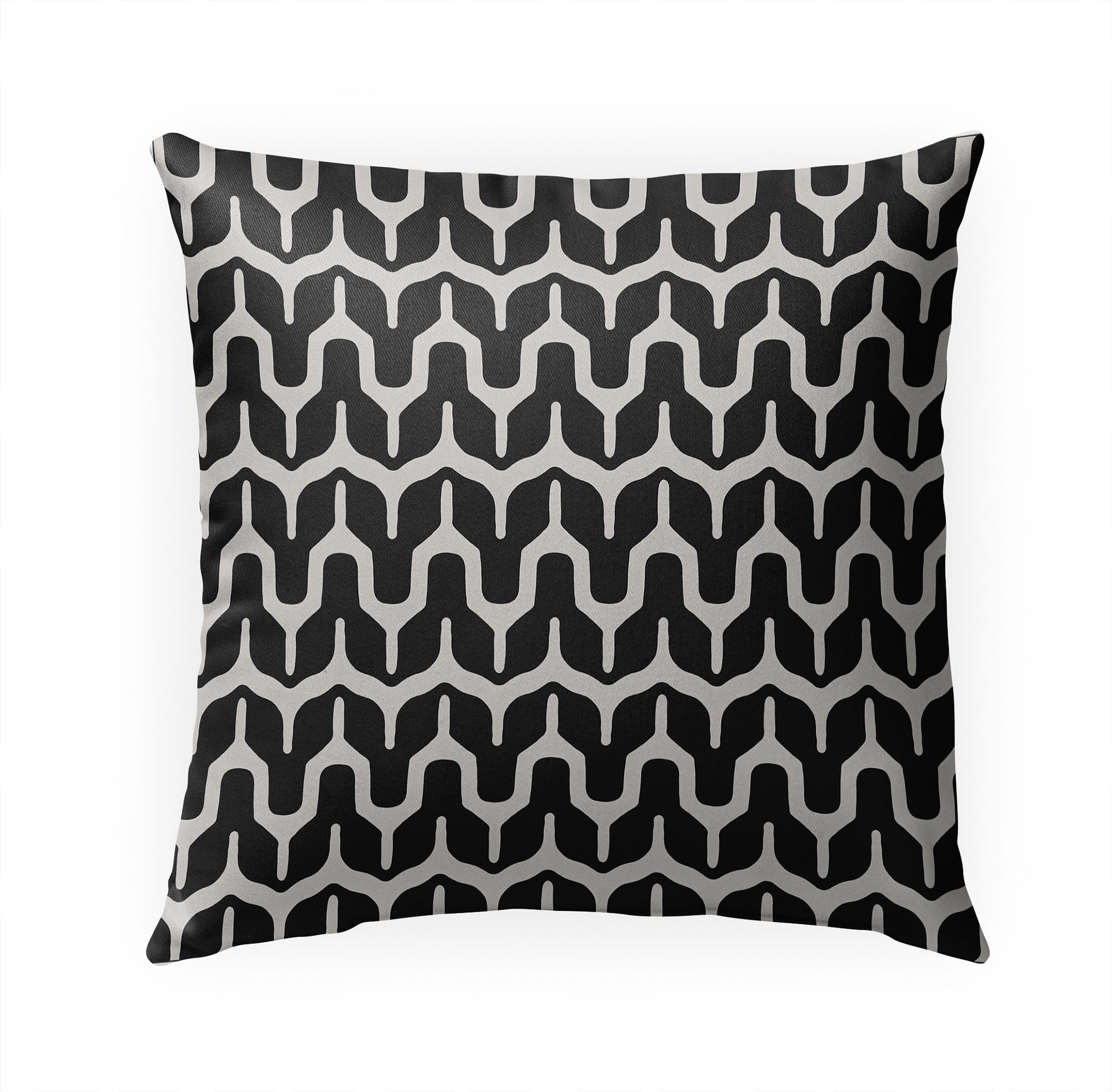 Maria Black and Beige Outdoor Pillow by Kavka Designs - image 1 of 5