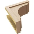 thumbnail image 6 of 8"W x 16"D x 16"H Classic Warren Rough Cedar Woodgrain TimberThane Corbel, Primed Tan, 6 of 6