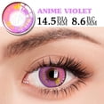 thumbnail image 1 of UYAAI-lentes de contacto de Color para Cosplay de Halloween, lentes de Anime, Genshin Impact, violeta, púrpura, 1 par, 1 of 4