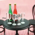 thumbnail image 1 of Vajilla Miniatura Hugo 1/12 Casa de muñecas Vaso de Plástico Copa Cristal 4 Piezas de Simulación, 1 of 7