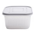 thumbnail image 1 of Ginger  Garlic And Onion Storage Box Household Portable Square Plastic Transparent Water Storage Bowl Refrigerator Sealed, 1 of 8