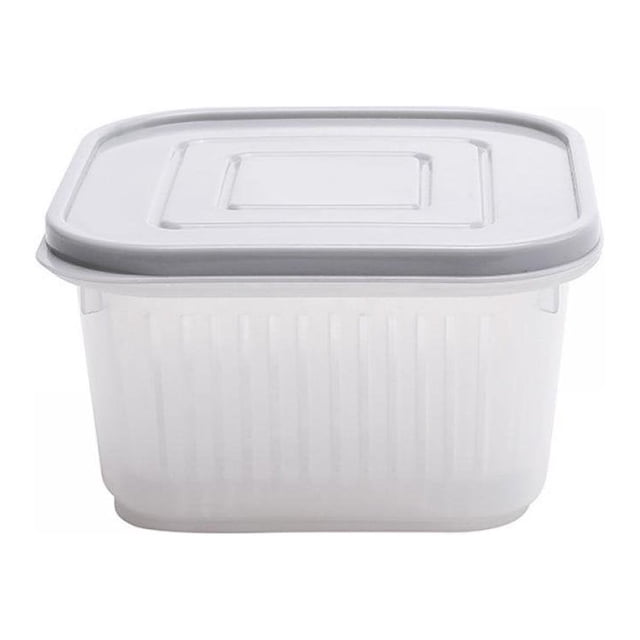 Ginger Garlic And Onion Storage Box Household Portable Square Plastic Transparent Water Storage Bowl Refrigerator Sealed