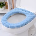 thumbnail image 1 of Alfombrilla de asiento de inodoro de tela lavable y elástica para calentador de baño JAMW  Sencillez, 1 of 4