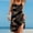 Black, variant on Summer Dresses for Women Hawaiian Print Sleeveless Elastic Crew Neck Halter Relaxed Fit Sundresses Beach Vacation Casual Fashion Soft Cozy Mini Dress