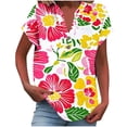 thumbnail image 2 of ATENAR Womens Shirts Printed Soft T Shirts for Women Lightweight Tee Hot Pink M, 2 of 5