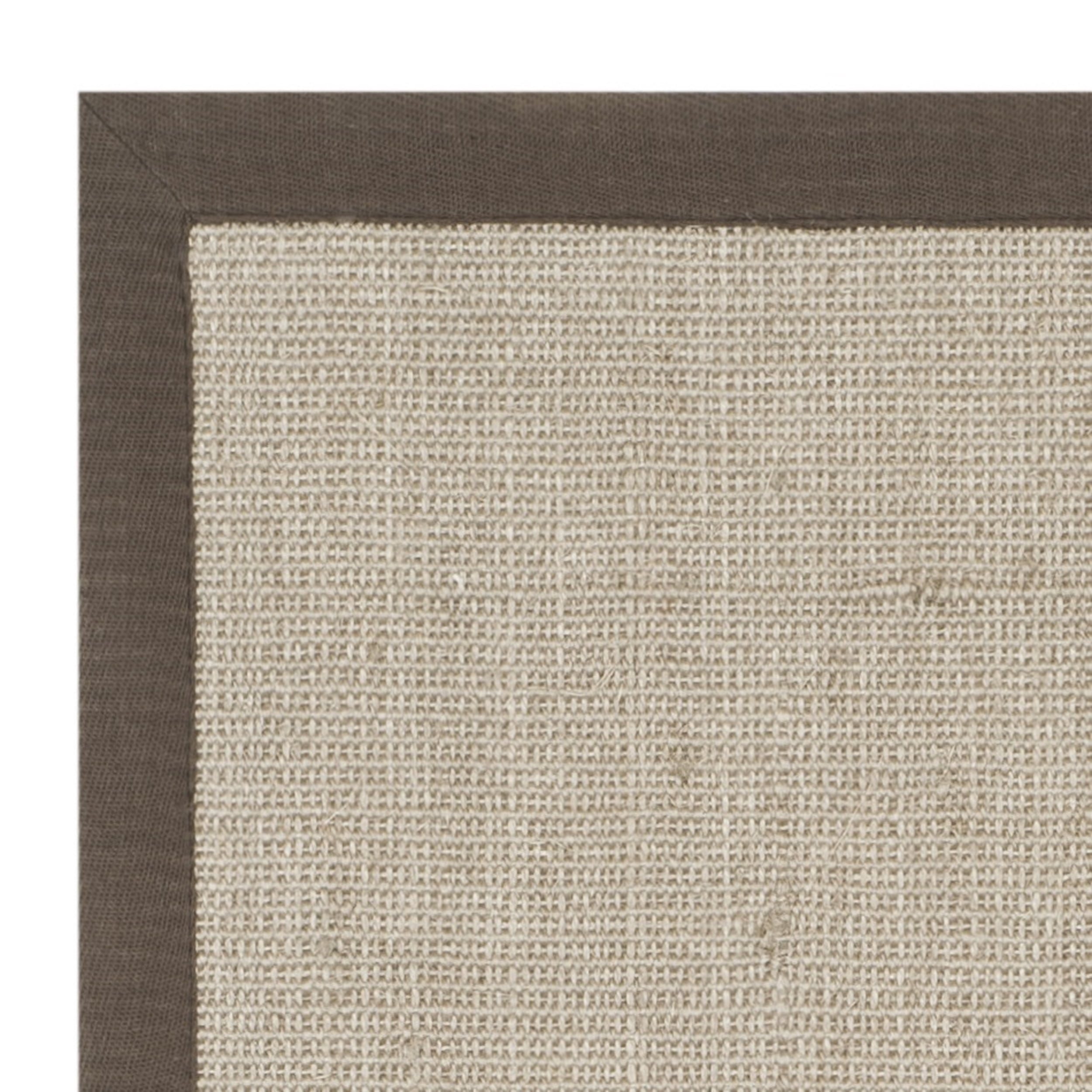 SAFAVIEH Natural Fiber Forrester Border Sisal Runner Rug, Taupe/Light Brown, 2'6" x 6'