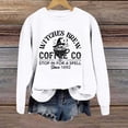 thumbnail image 2 of Venzia Women Halloween Crewneck Sweatshirt, Black Long Sleeve Pullover Top, Casual Fall Graphic Sweatshirt, 2 of 4