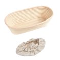 thumbnail image 5 of Oval Rattan Bread Proofing Dough Fermentation Basket with Cloth Cover and Scraper, 5 of 6