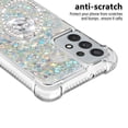 thumbnail image 3 of Funda para Samsung Galaxy A32 5G con Brillo Líquido Flotante, Purpurina, Parachoques y Anillo Giratorio Soporte, 3 of 5