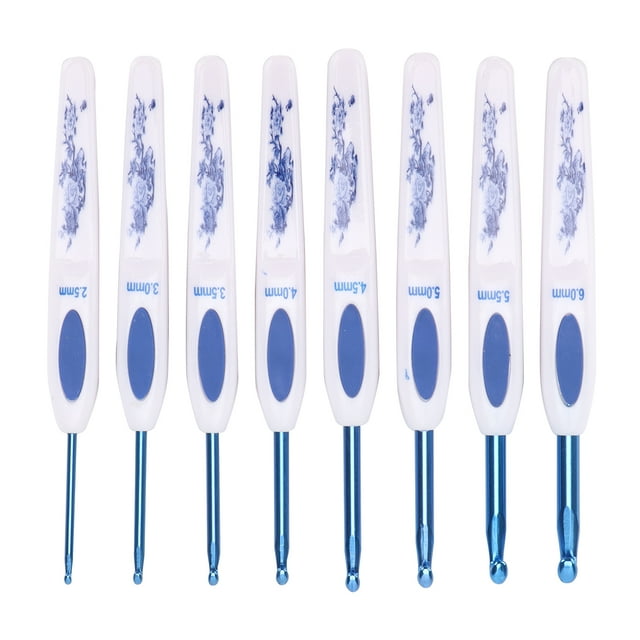 Agujas De Ganchos De Ganchillo Ganchos De Ganchillo Antideslizantes Juego De Ganchos De Ganchillo Kit De Agujas De Tejer 8 Piezas Para Tejer Para El Hogar Para Bricolaje Para ANGGREK Arte y Manualidades