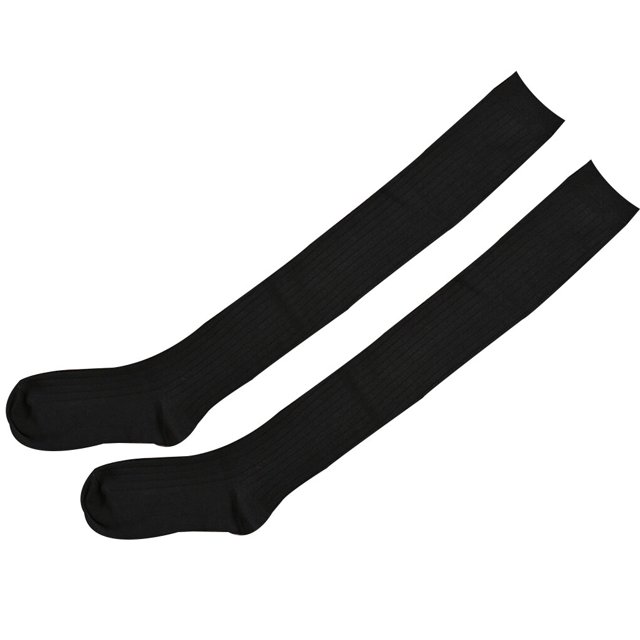 1 Pair Women Solid Over Knee High Socks Solid Spring Autumn High Spring Autumn Winter Warm Knit Soft Thigh High Long Stockings