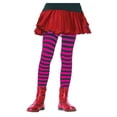 thumbnail image 1 of Leg Avenue TIGHTS CHLD STRIPED BK/PR 7-10 costume, 1 of 1