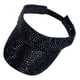 thumbnail image 2 of Shiny Rhinestone Visor Sombrero para el sol Ajustable vacío Sombrero al aire libre Glitter Ladies Hat para Hombres Be , negro cristal negro, 2 of 8