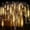 Warm White, variant on Morttic Meteor Shower Lights Outdoor, 11.8 Inches 8 Tubes 192 LED Snowfall Lights, Waterproof Meteor Christmas Lights, Hanging Falling Rain Lights for Tree Bushes Holiday Party Xmas Decoration