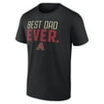 thumbnail image 2 of Men's Black Arizona Diamondbacks Best Dad Ever T-Shirt, 2 of 3