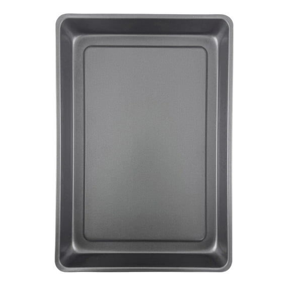 Mainstays 10.5 in x 15.4 in Nonstick Steel Lasagna Pan, Rectangle Baking Pan, Gray