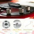 thumbnail image 3 of Uxcell Guitar Knobs Metal, Volume Tone Control Dome Knobs Potentiometer Knobs with Wrench for Electric Guitar Bass Silver, 3 of 6