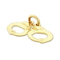 thumbnail image 4 of 14K Gold 3D Police Handcuffs Charm, 4 of 5