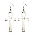 thumbnail image 5 of Pendientes colgantes de plata con cruz Ankh egipcia y llave eterna de la vida, 5 of 5