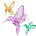 thumbnail image 1 of GOOHOCHY 3 adornos de colibrí acrílicos, colgante de colibrí, decoración de pájaro colgante, 1 of 8