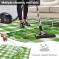 thumbnail image 5 of St. Patrick's Day Outdoor Rug for Patio/Deck/Porch, Non-Slip Large Area Rug 5 x 7 Ft, Shamrock Grasses Sage Green Plaid Indoor Outdoor Rugs Washable Area Rugs, Reversible Camping Rug Carpet Runner, 5 of 8