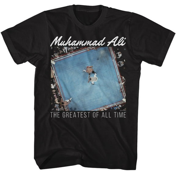 Muhammad Ali Overhead Goat Black Adult T-Shirt 4Xlt