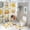 AA-3, variant on Space Adventure Icons Set-2 Shower Curtain Sets Non-Slip Rugs Bath Mat Toilet Cover U Shaped Mat 4 Pcs